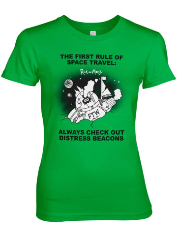 Rick and Morty Shirt in Grün