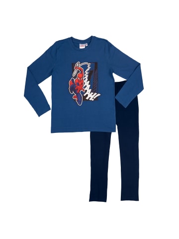 United Labels Marvel Spiderman Schlafanzug  Langarm in blau