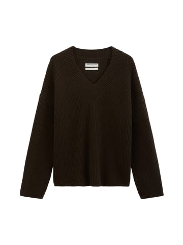 Marc O'Polo V-Neck-Strickpullover loose in Burnt Coffee