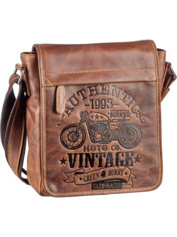 Greenburry Umhängetasche Cafe Racer in Antikbraun