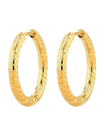 Adeliás Adeliás Damen Creolen aus Edelstahl in gold