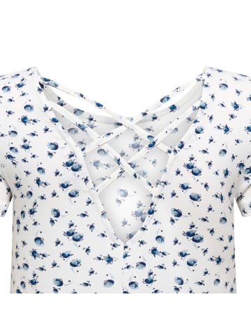 ONLY T-Shirt 1er Pack in Weiß/Blau