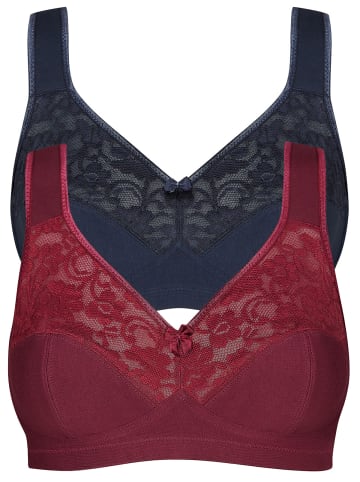 SUSA Baumwoll BH Basic in rubyred twilight