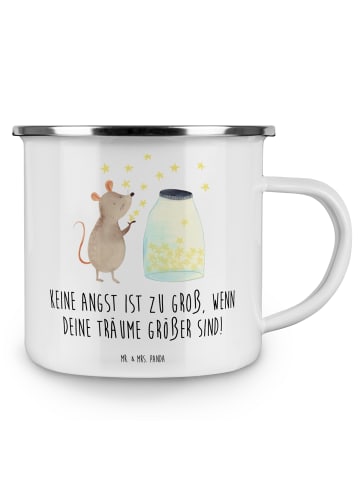 Mr. & Mrs. Panda Becher Angst überwinden mit Spruch in Weiß
