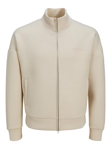 Jack & Jones Sweatshirt mit Reißverschluss in Moonbeam