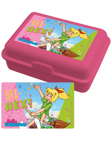 Bibi Blocksberg Bibi Blocksberg Brotdose Hex Hex! Lunchbox Butterbrotdose Trennwand in pink