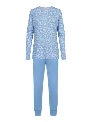 Mey Anzug 7/8 lang, langarm in Blue Silk