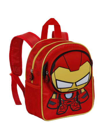 Marvel Rucksack Iron Man Bobblehead-Pocket in rot