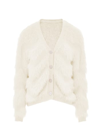 caneva Damen Strickjacke in Wollweiss