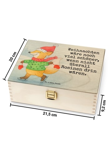 Mr. & Mrs. Panda Teedose Fuchs Schlittschuhe Design mit Spruch in Weiß