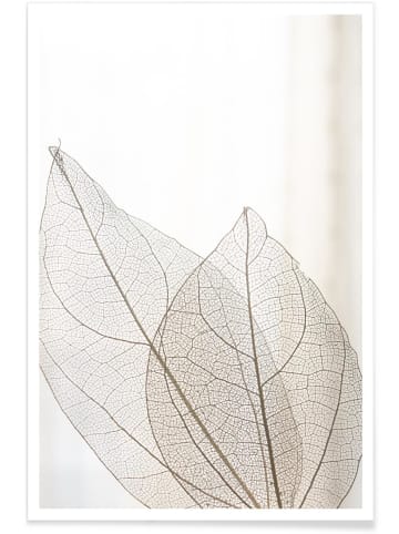 Juniqe Poster "Skeleton Leaves" in Cremeweiß