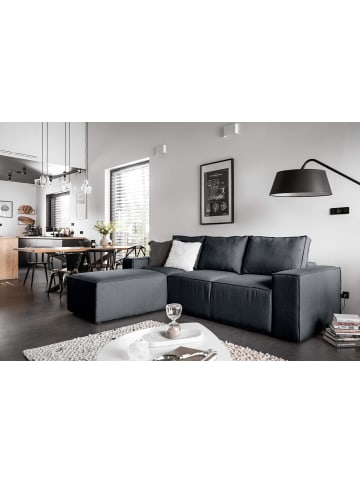 MF Design Rush Recamiere Links in Anthrazit -  (L) 302 x (B) 302 x (H) 95 cm