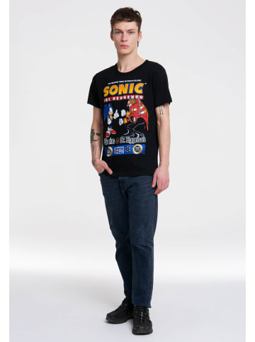 Logoshirt Print T-Shirt Sonic in schwarz