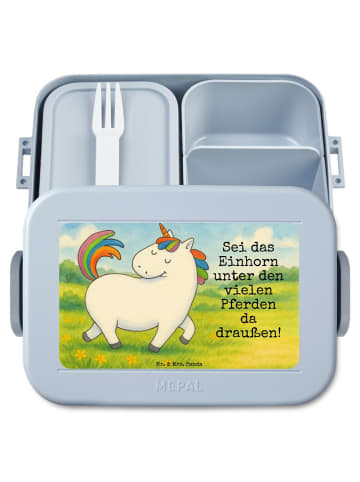 Mr. & Mrs. Panda MEPAL Bentobox Einhorn Stolzieren Design mit Sp... in Blau Pastell