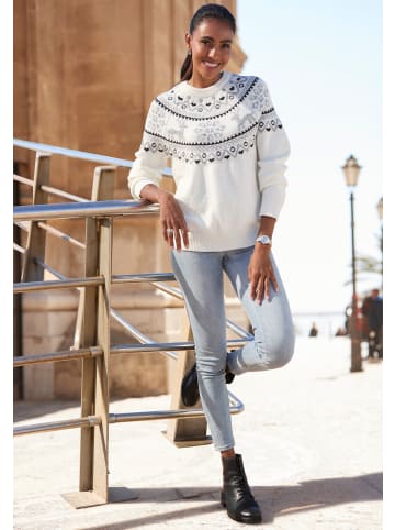 LASCANA Norwegerpullover in weiß
