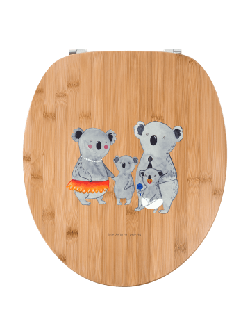 Mr. & Mrs. Panda Motiv WC Sitz Koala Familie ohne Spruch in Braun