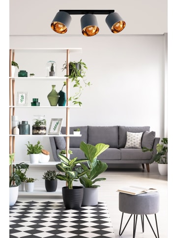 Licht-Erlebnisse Spot Strahler (B)15 x (L)90 x (H)23 cm in Schwarz Grau GoldSchwarz Grau Gold