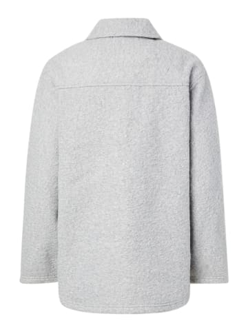 Pieces Shacket in Grey Melange