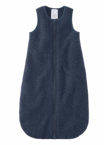 Hessnatur Hessnatur Wollfleece Schlafsack aus reiner Schurwolle in graphitblau