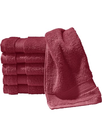 Erwin Müller Frottier Gästetuch 6er-Pack Friedrichshafen in bordeaux