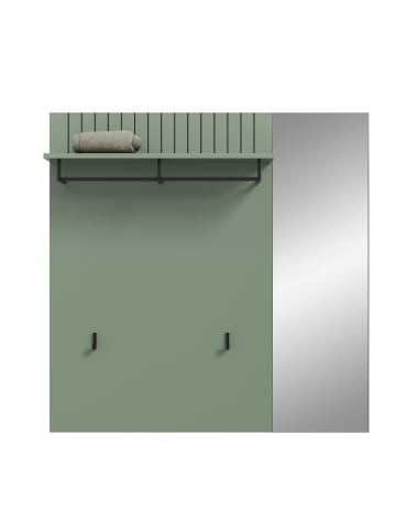 ebuy24 Wandgarderobe Station Spiegel 106 x 27 cm