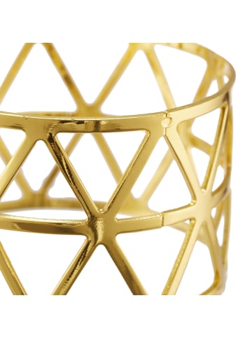 relaxdays 12 x Serviettenringe in Gold