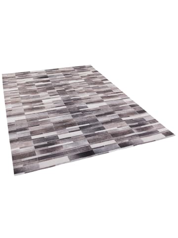 Pergamon Kunstfaser Patchwork Tierfell Stripes in Beige Braun