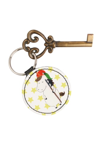 Mr. & Mrs. Panda anhänger für schlüssel Einhorn  ohne Spruch in Weiß