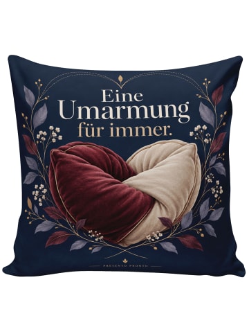 Mr. & Mrs. Panda Kuschel Kissen Kissen romantisch Design mit Spruch in Weiß