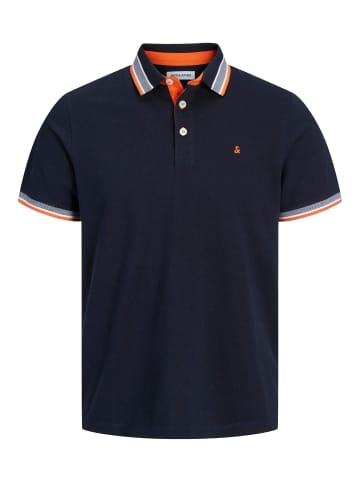 JACK & JONES PLUS Poloshirt in Black Navy 20