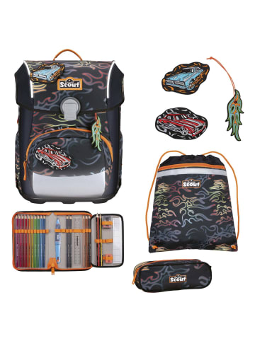 Scout Neo Exklusiv Safety Light - Schulranzen Set 5tlg. (Flames) in Flames