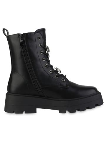VAN HILL Schnürstiefeletten Erica in Schwarz