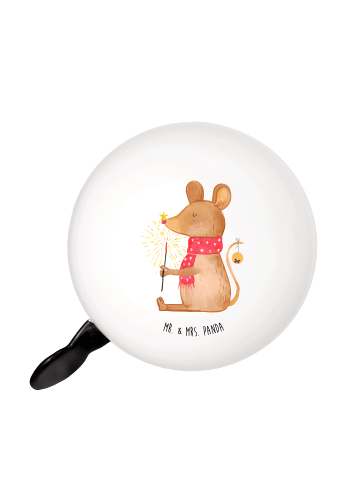 Mr. & Mrs. Panda Fahrradklingel Maus Weihnachten ohne Spruch in Weiß