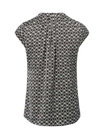 comma Bluse in schwarz weiß
