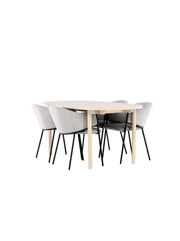 ebuy24 Essgruppe Andy (5-teilig) Whitewash 90 x 180 cm