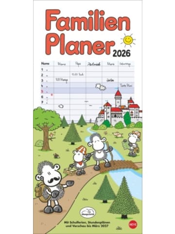Heye Kalender Kalender - sheepworld Familienplaner 2026
