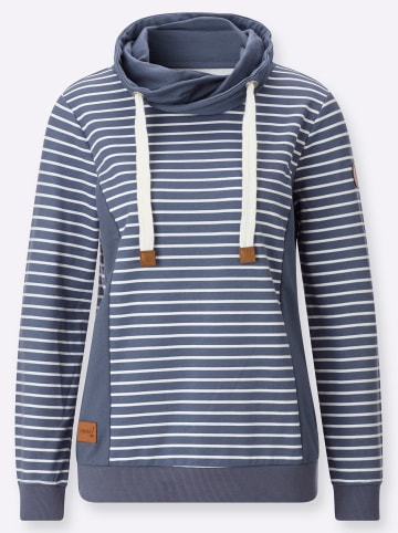 WITT WEIDEN Sweatshirt in rauchblau-ecru