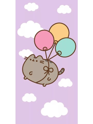 Pusheen PUSHEEN Handtuch mit Katze aus 100 % Baumwolle, 70 x 140 cm