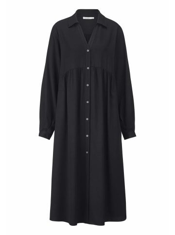 Hessnatur Kleid Midi Relaxed in schwarz