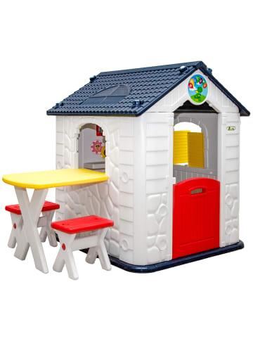 LittleTom Spielhaus mit Tisch 205x165x118cm in Bunt