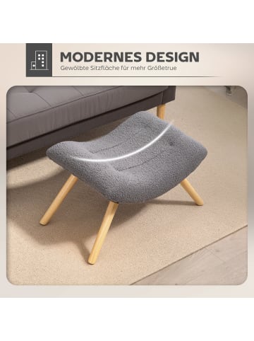 HOMCOM Sitzhocker in Dunkelgrau 67L x 45B x 38H cm