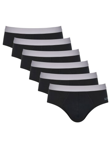 Sloggi Slip 6er Pack in Schwarz