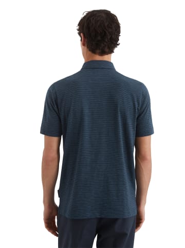 Marc O'Polo DfC Poloshirt Slub-Jersey regular in multi/ dark navy