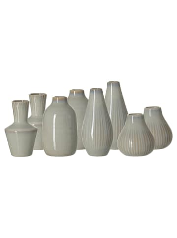 Ritzenhoff & Breker 8er Set Vasen Granna in 14,5 cm in grau