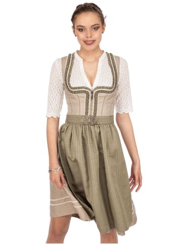 MarJo Dirndl LENI in champagner - salbei