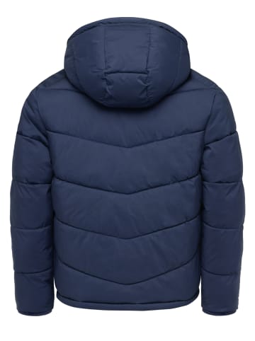 Humy Winterjacke mit Kapuze in Navy