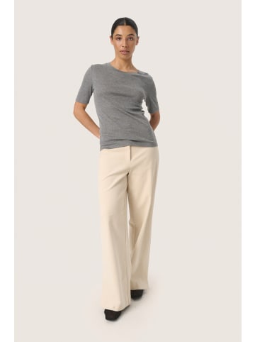 Soaked in Luxury T-shirt SLFauna in Grey Melange