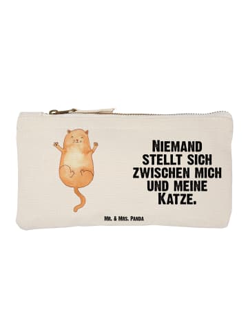 Mr. & Mrs. Panda Kulturbeutel Katze Umarmen mit Spruch in Weiß