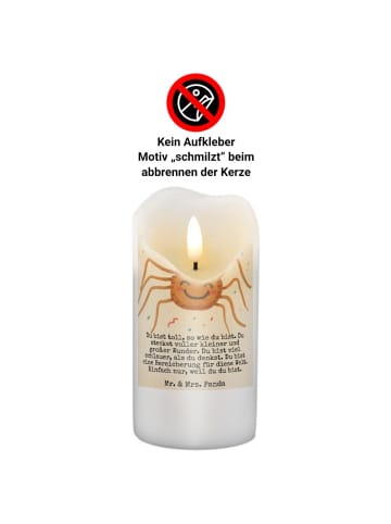 Mr. & Mrs. Panda Kerze Spinne Agathe Party Design mit Spruch in Weiß