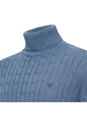 Cappuccino Italia Pullover Aosta Cable in Blau